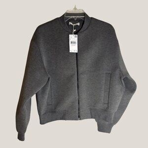 Mango (MNG) Women’s Gray Zip-Up Jacket –